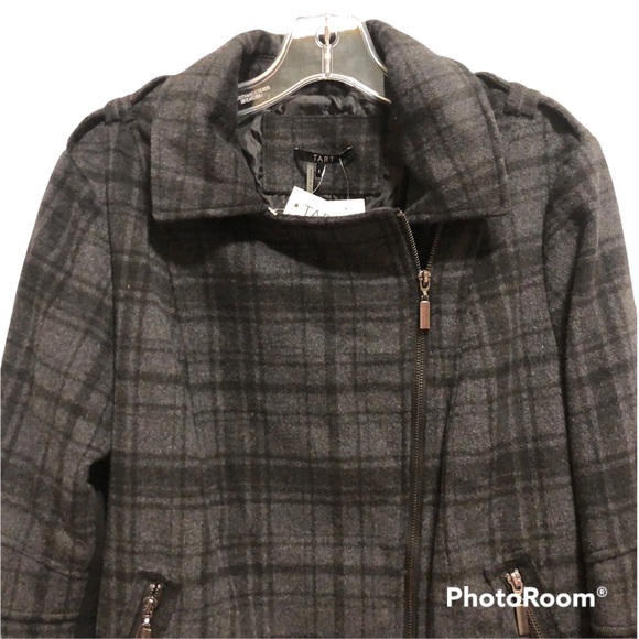 Tart Jackets & Blazers - TART WOOL BLEND DARK GRAY PLAID STITCH FIX JACKET  NWT
